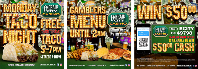 Emerald City Casino Print Advertising