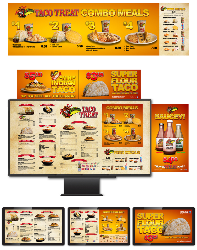 Taco Treat Menu Boards