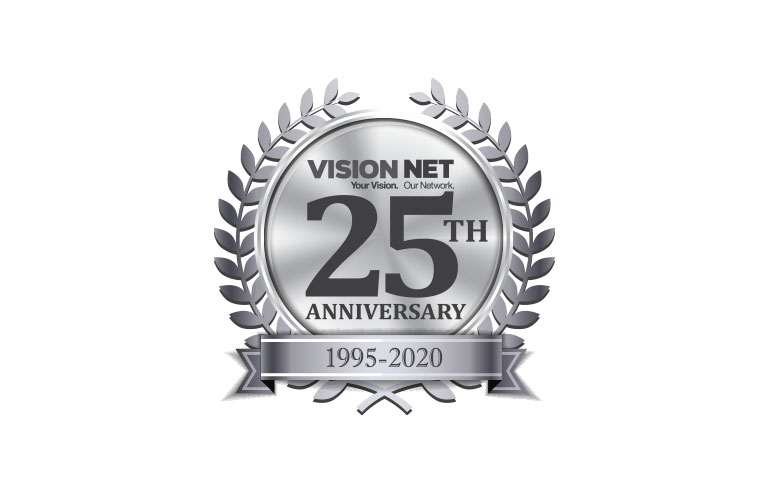 Vision Net Anniversary Logo